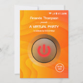 Invitation Fête d'anniversaire virtuelle Cool Summer (Devant)