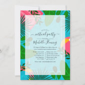 Invitation Fête d'anniversaire virtuelle d'été tropical (Devant)