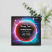 Invitation Fête d'anniversaire virtuelle sur le thème de l'es (Debout devant)