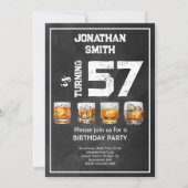 Invitation Fête d'anniversaire Whiskey (Devant)