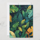 Invitation Fête d'anniversaire Wild Dino Adventure (Dos)