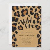 Invitation Fête d'anniversaire Wild One (Devant)