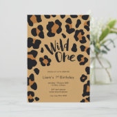 Invitation Fête d'anniversaire Wild One (Debout devant)