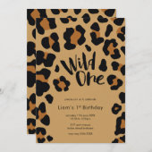 Invitation Fête d'anniversaire Wild One (Devant / Derrière)