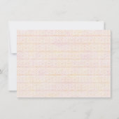 Invitation Fête d'anniversaire Wild One Pink Teepee 1er anniv (Dos)