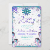 Invitation Fête d'anniversaire Winder One-Derland Wonderland (Devant)