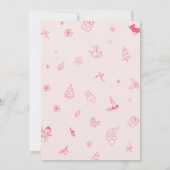 Invitation Fête d'anniversaire Winter Onederland (Dos)