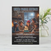 Invitation Fête d'anniversaire Winter Wonder (Debout devant)