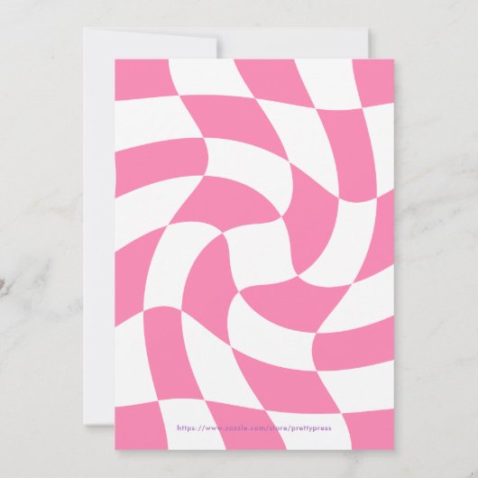 Invitation Fête d'anniversaireEditable Pyjama Party (Dos)