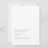 Invitation Fête dans la maison Toast au Champagne Enterrement (Dos)