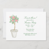 Invitation Fête dans le jardin (Devant)