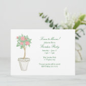 Invitation Fête dans le jardin (Debout devant)