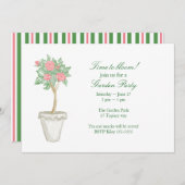 Invitation Fête dans le jardin (Devant / Derrière)