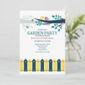 Invitation Fête dans le jardin (Debout devant)