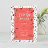 Invitation Fête dans le jardin (Debout devant)