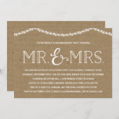 Invitation Fête dans le jardin | Fête d'anniversaire rustique (Devant / Derrière)