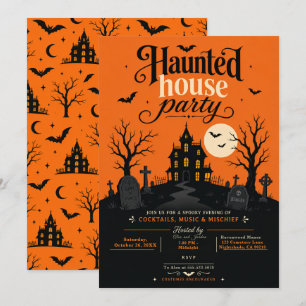 Invitation Fête dans une maison hantée