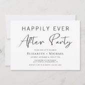 Invitation Fête d'après-mariage minimale (Devant)