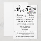 Invitation Fête d'après réception de mariage (Devant / Derrière)