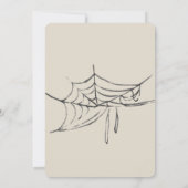 Invitation Fête d'araignée déplaisante moderne Halloween (Dos)