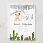 Invitation Fête d'argent charro enfant anniversaire (Devant)