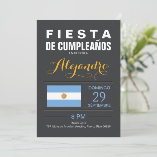 Invitation Fête d'Argentine (Debout devant)