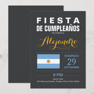 Invitation Fête d'Argentine