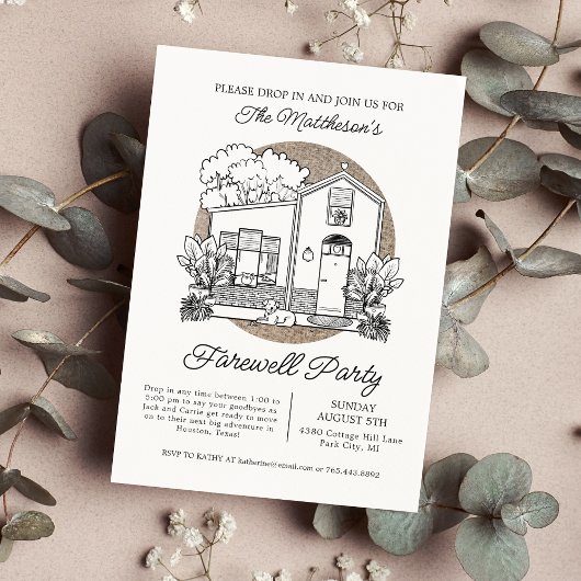 Invitation Fête d'au revoir sans cérémonie