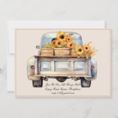 Invitation fête d'automne (Dos)