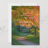 Invitation Fête d'automne colorée Bachelorette Party (Devant)