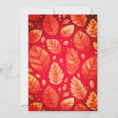 Invitation Fête d'automne de pomme candie (Dos)