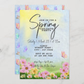 Invitation Fête d'automne de printemps au grill & soirée chil (Devant / Derrière)