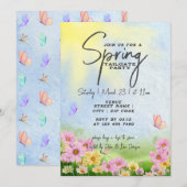 Invitation Fête d'automne de printemps grill & chill entre am (Devant / Derrière)