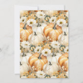 Invitation Fête d'automne Dîner d'action de grâces (Dos)