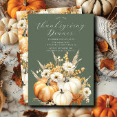 Invitation Fête d'automne Dîner d'action de grâces