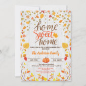 Invitation Fête d'automne en bois rustique couples douche (Devant)