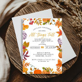 Invitation Fête d'automne fête de feu de quartier