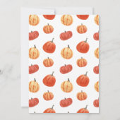 Invitation Fête d'automne Fête de l'automne Blanche Citrouill (Dos)