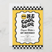 Invitation Fête de 1er Anniversaire d'un Cool (Devant)