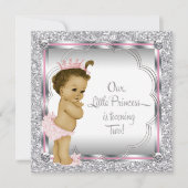 Invitation Fête de 2e anniversaire de princesse (Devant)