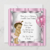 Invitation Fête de 2e anniversaire de princesse (Dos)
