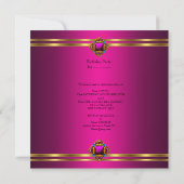 Invitation Fête de 30 ans Exotique Rose Or (Dos)