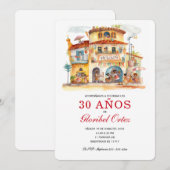 Invitation Fête de 30 Ans Femme (Devant / Derrière)