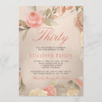Fête de 30 ans Luxe Glam Péché Or Floral