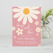 Invitation Fête de 3ème anniversaire rose pâle (Debout devant)