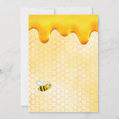 Invitation fête de 40e anniversaire nid d'abeilles (Dos)