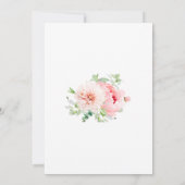 Invitation Fête de 50e anniversaire des Roses rose féminin (Dos)