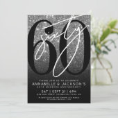 Invitation Fête de 60 ans de mariage d'argent (Debout devant)