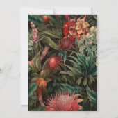 Invitation Fête de 60e anniversaire de boho tropical (Dos)