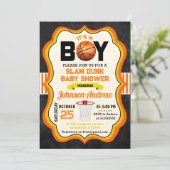Invitation Fête de Baby shower de basket-ball All Star (Debout devant)